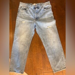 Everlane Light Blue Relaxed Distressed Jeans